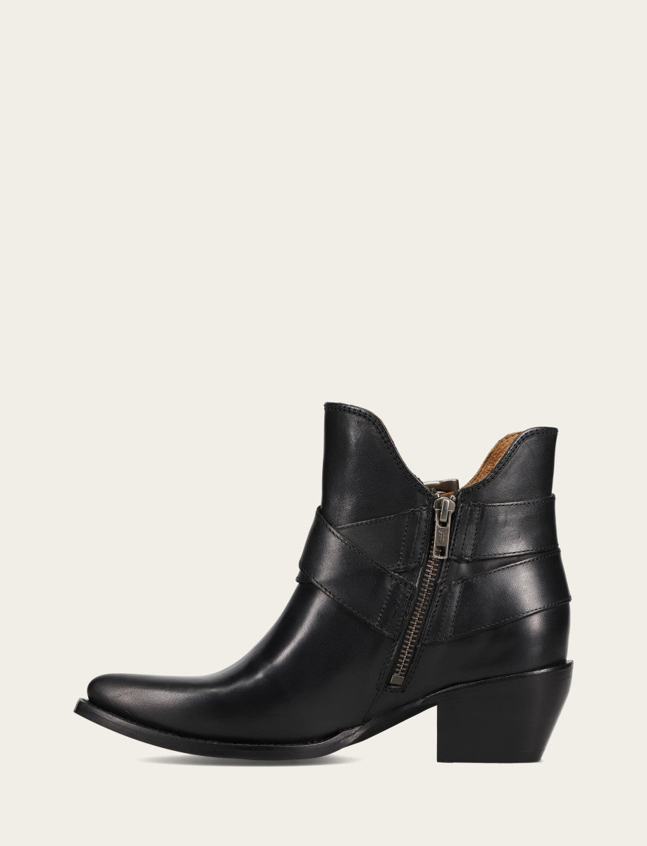 Frye Value - Women’s Black Sacha Multi-Strap Ankle Booties