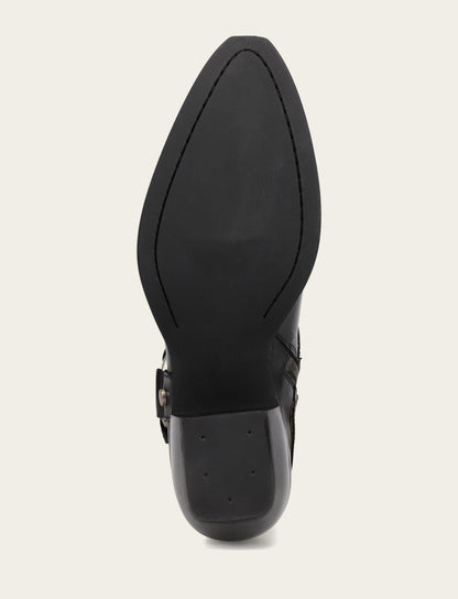 Frye Value - Women’s Black Sacha Multi-Strap Ankle Booties