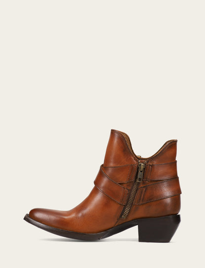 Frye Special Offer - Women's Caramel Sacha Multi Strap Booties