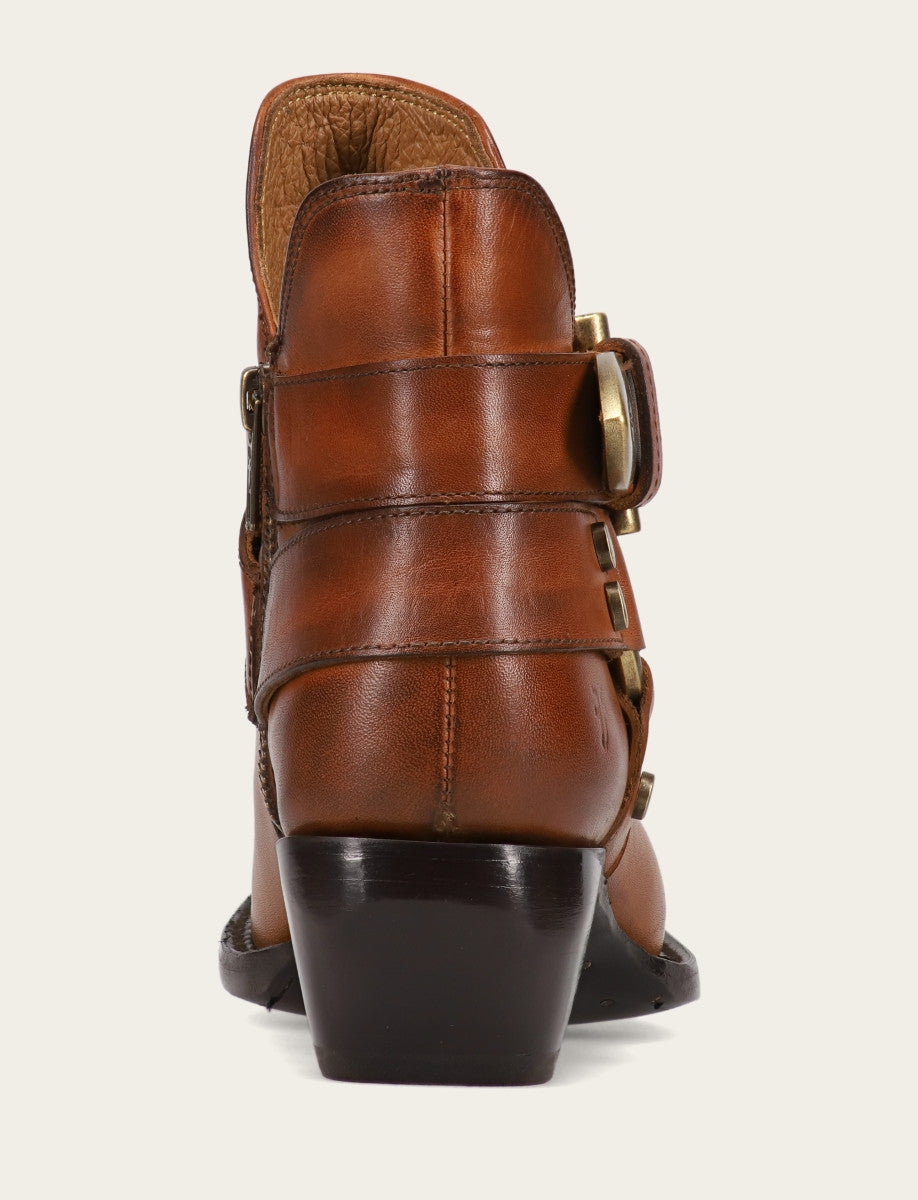 Frye Special Offer - Women's Caramel Sacha Multi Strap Booties