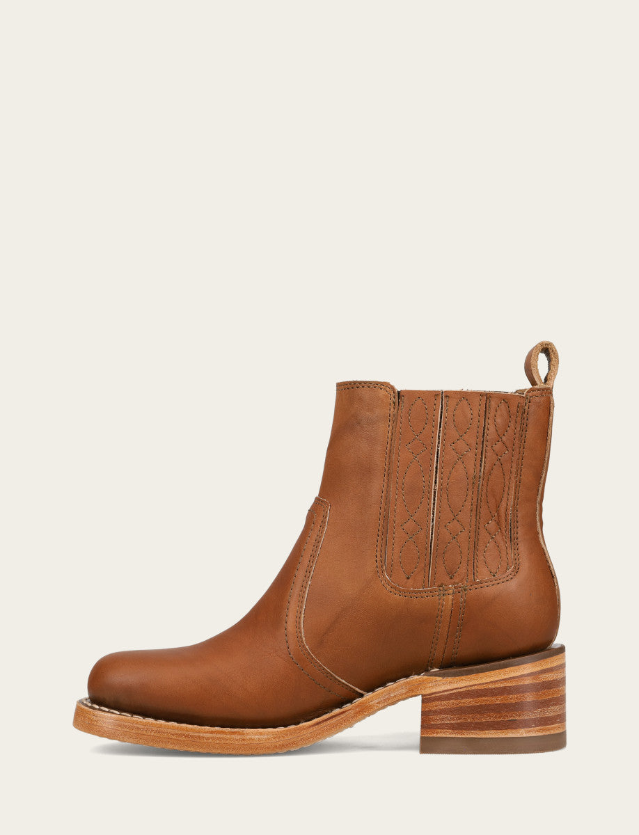 Frye Great Value - Women's Saddle Campus Chelsea Booties