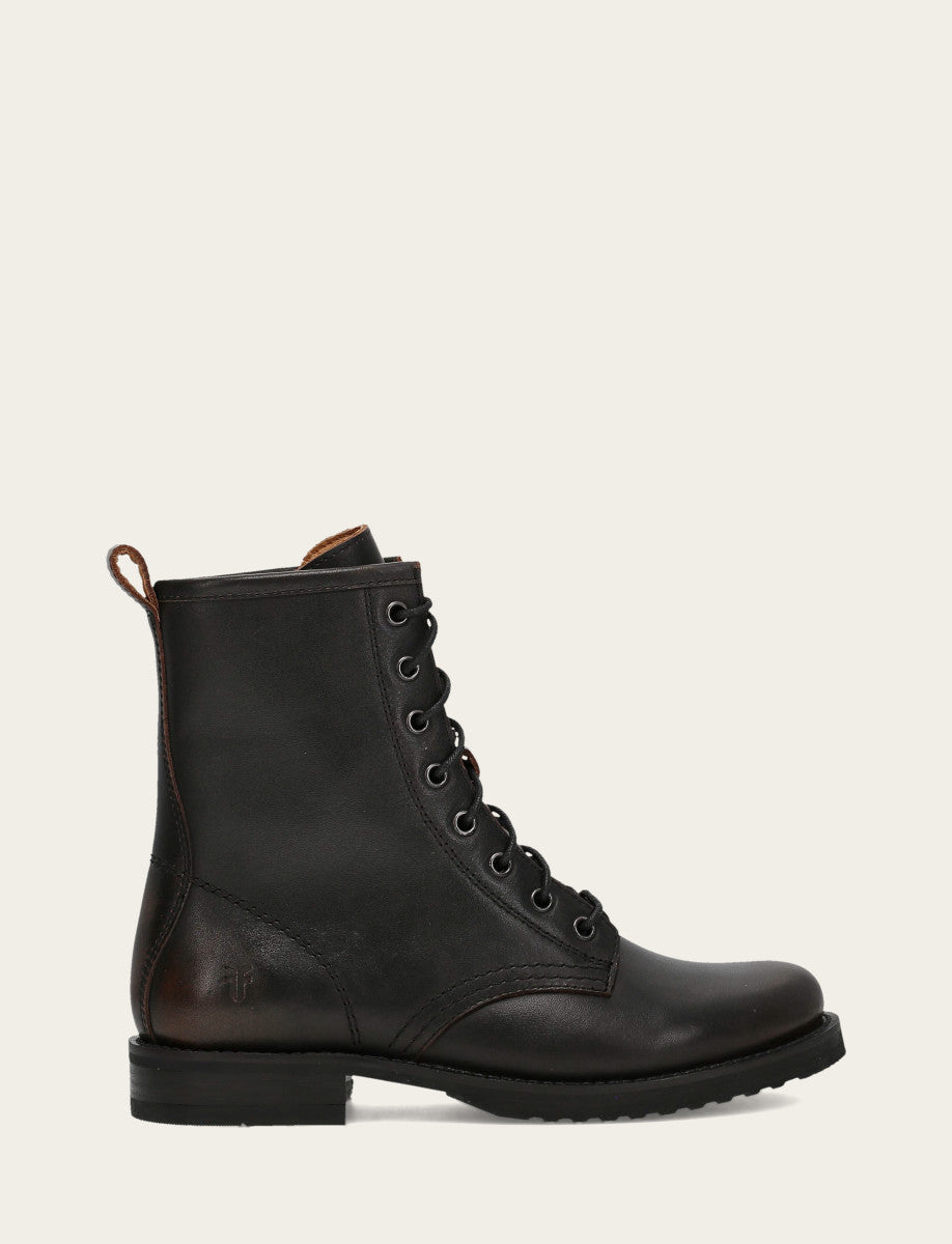 Frye Everyday - Antique Brown Veronica Flex Combat Boot