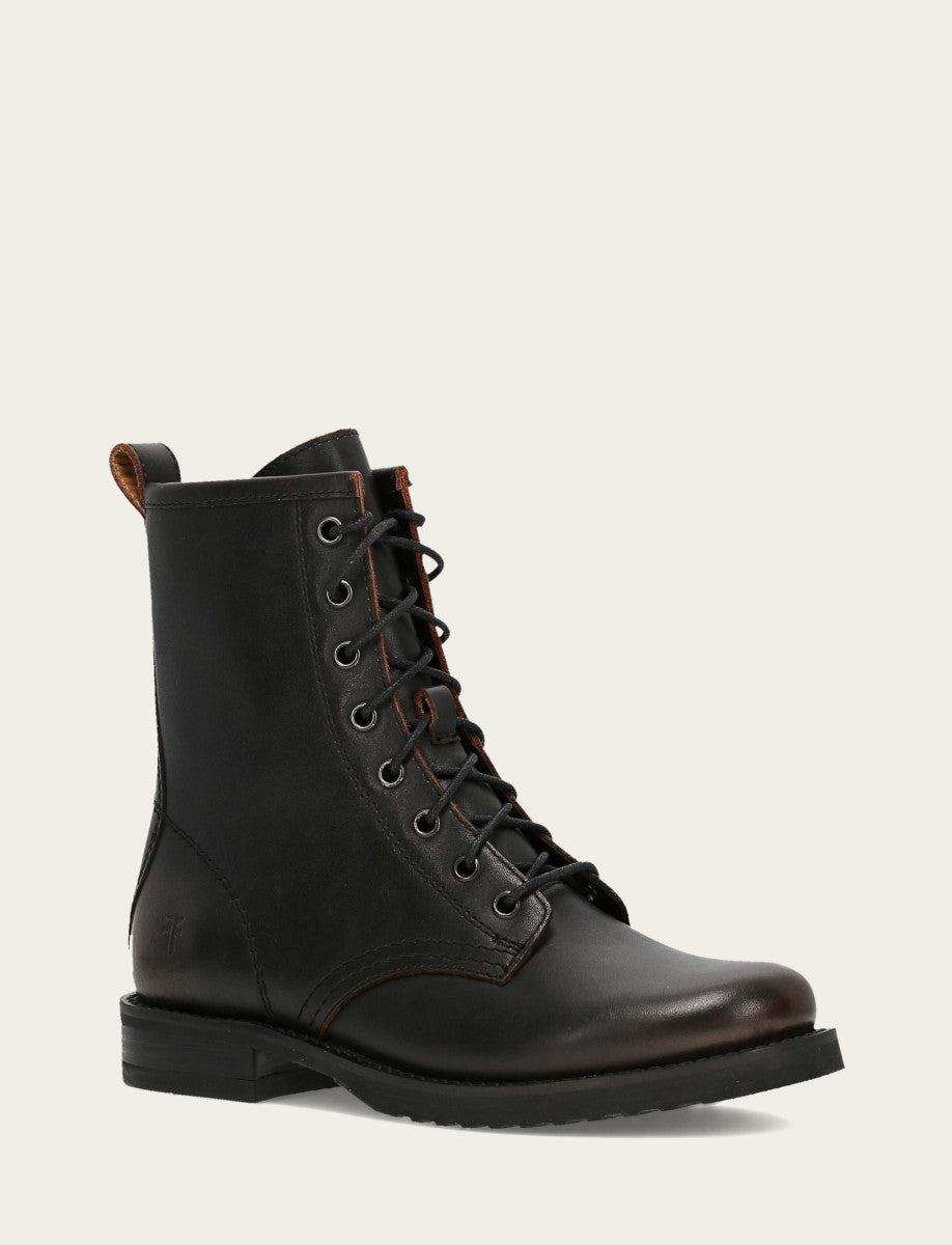 Frye Everyday - Antique Brown Veronica Flex Combat Boot