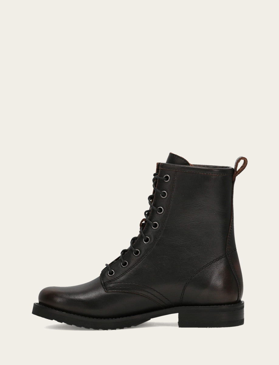 Frye Everyday - Antique Brown Veronica Flex Combat Boot