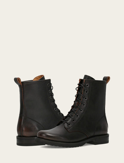 Frye Everyday - Antique Brown Veronica Flex Combat Boot