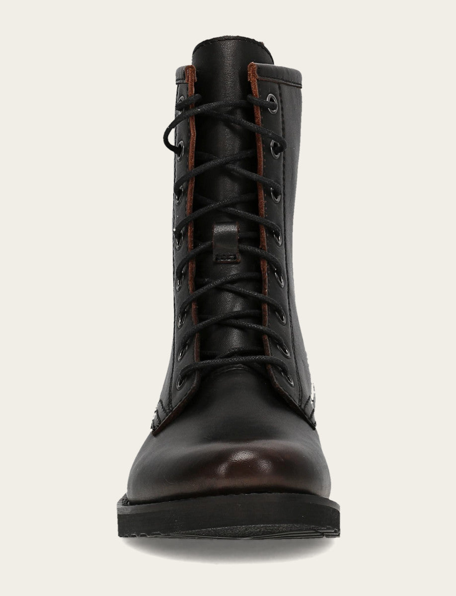 Frye Everyday - Antique Brown Veronica Flex Combat Boot
