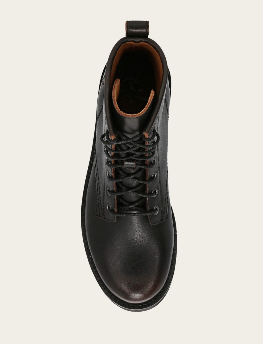 Frye Everyday - Antique Brown Veronica Flex Combat Boot