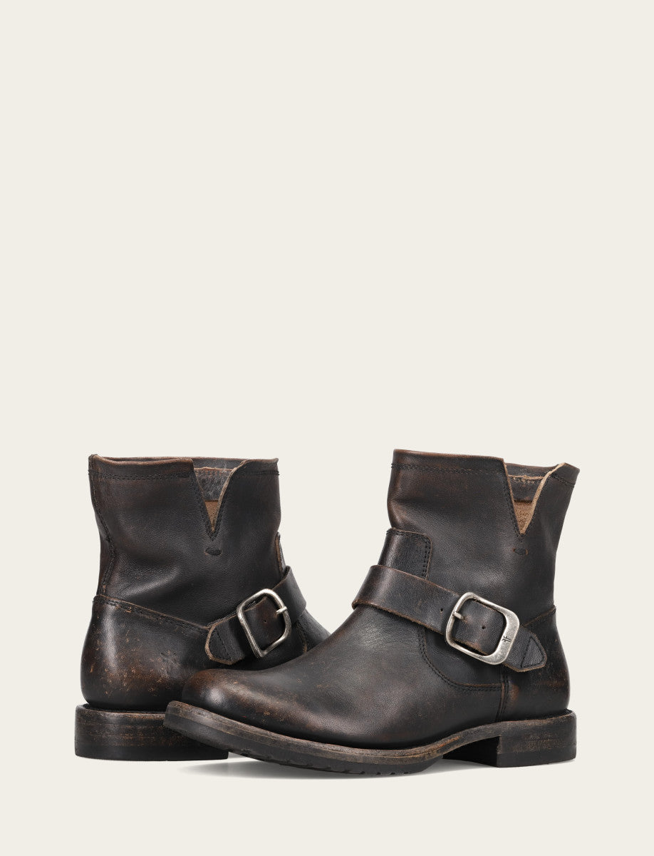 Frye Essential - Women's Antique Black Veronica Flex Booties