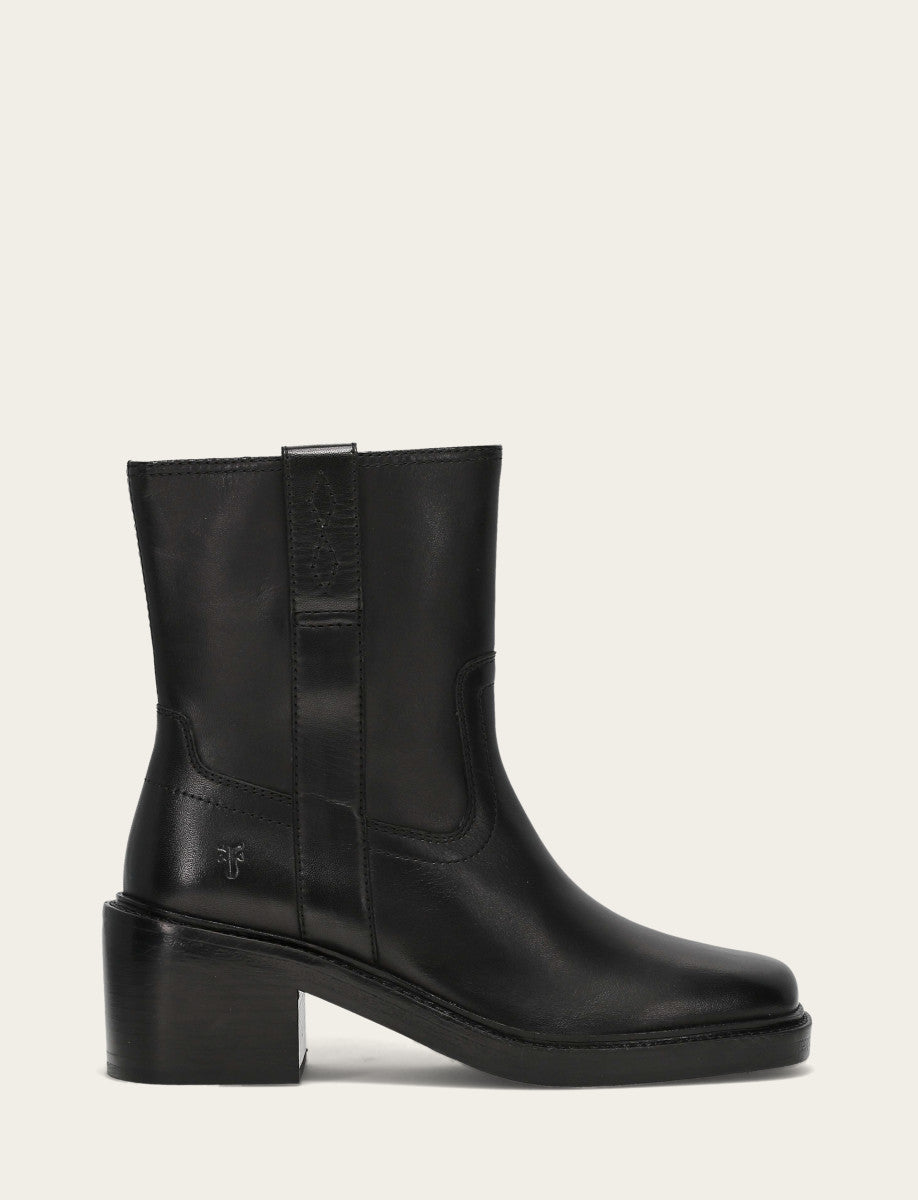 Frye Popular - Women's Black Kate Short Inside Zip Boot