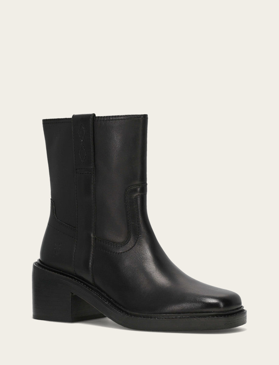 Frye Popular - Women's Black Kate Short Inside Zip Boot