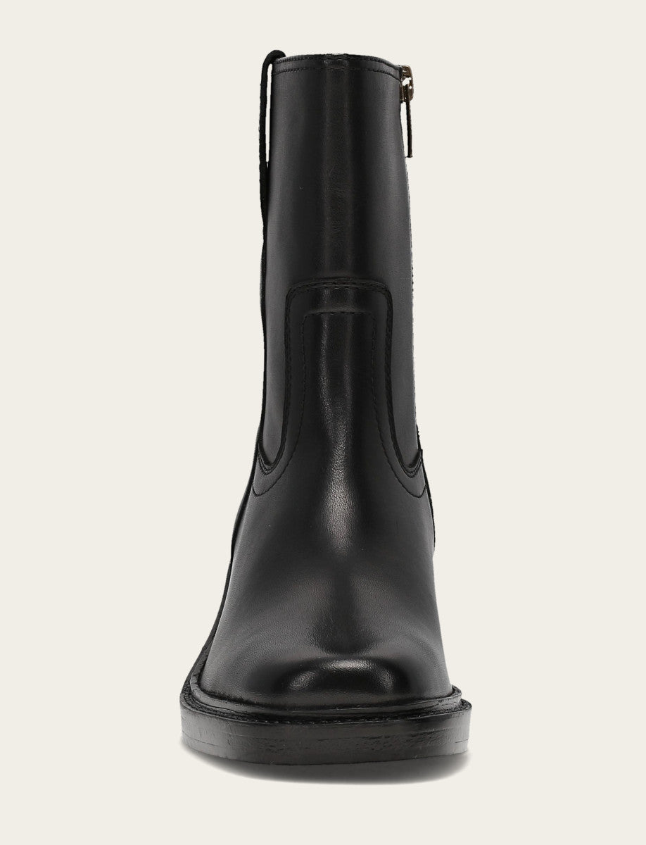 Frye Popular - Women's Black Kate Short Inside Zip Boot
