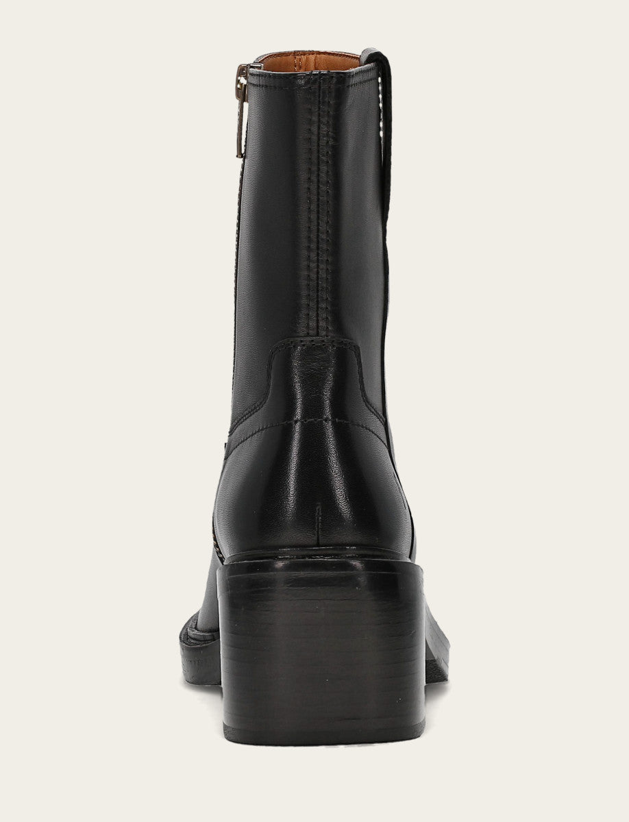 Frye Popular - Women's Black Kate Short Inside Zip Boot