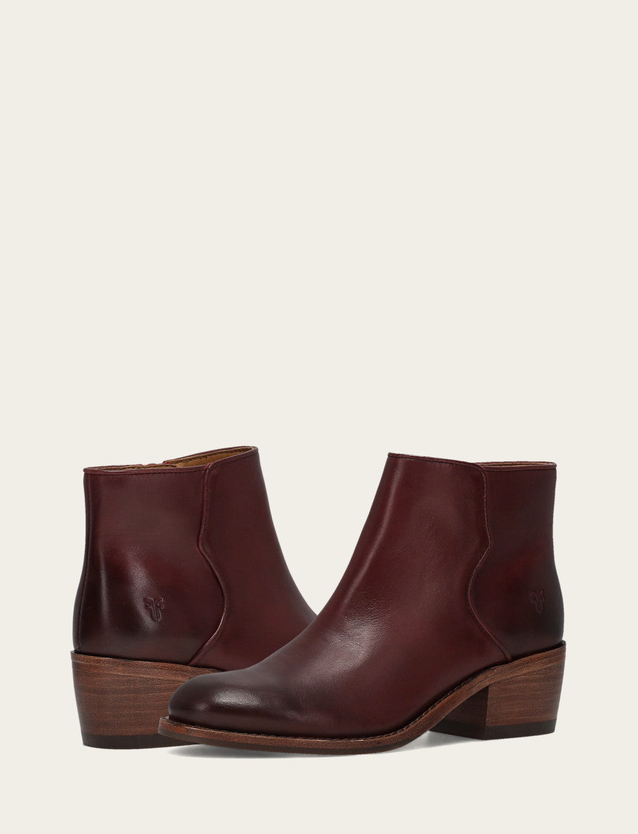 Frye Best Price - Women's Merlot Carson 2 Piping Booties