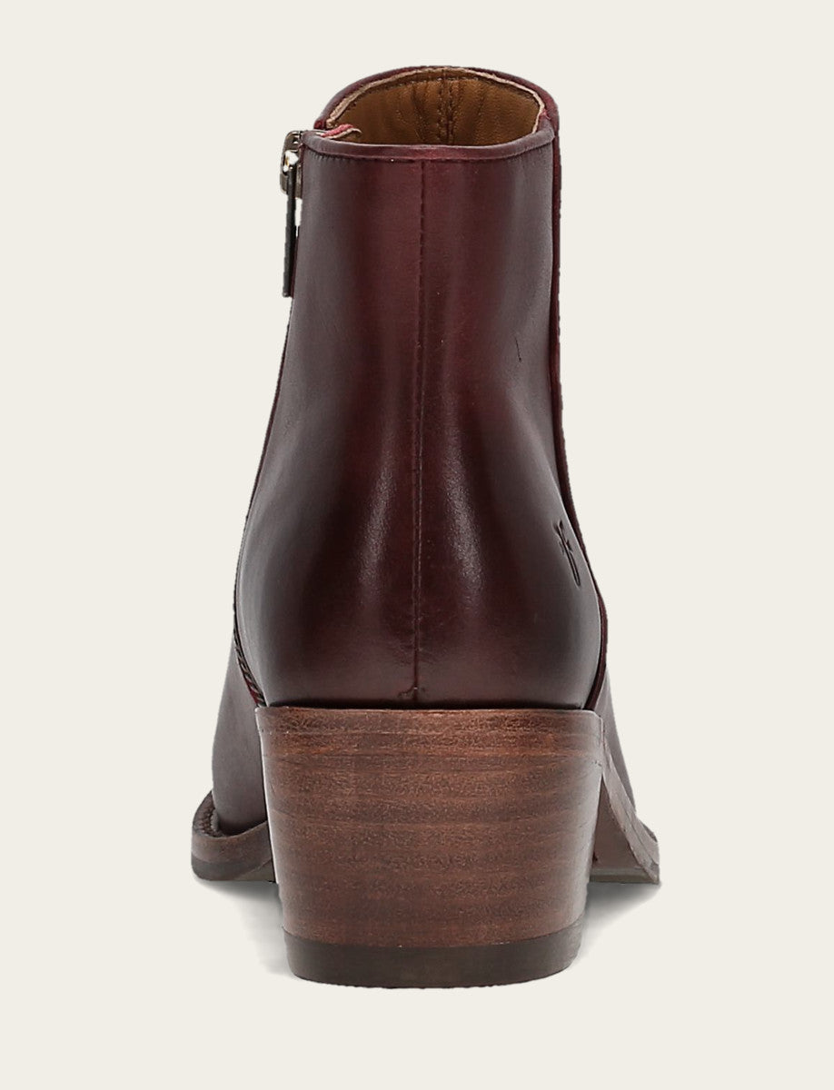 Frye Best Price - Women's Merlot Carson 2 Piping Booties