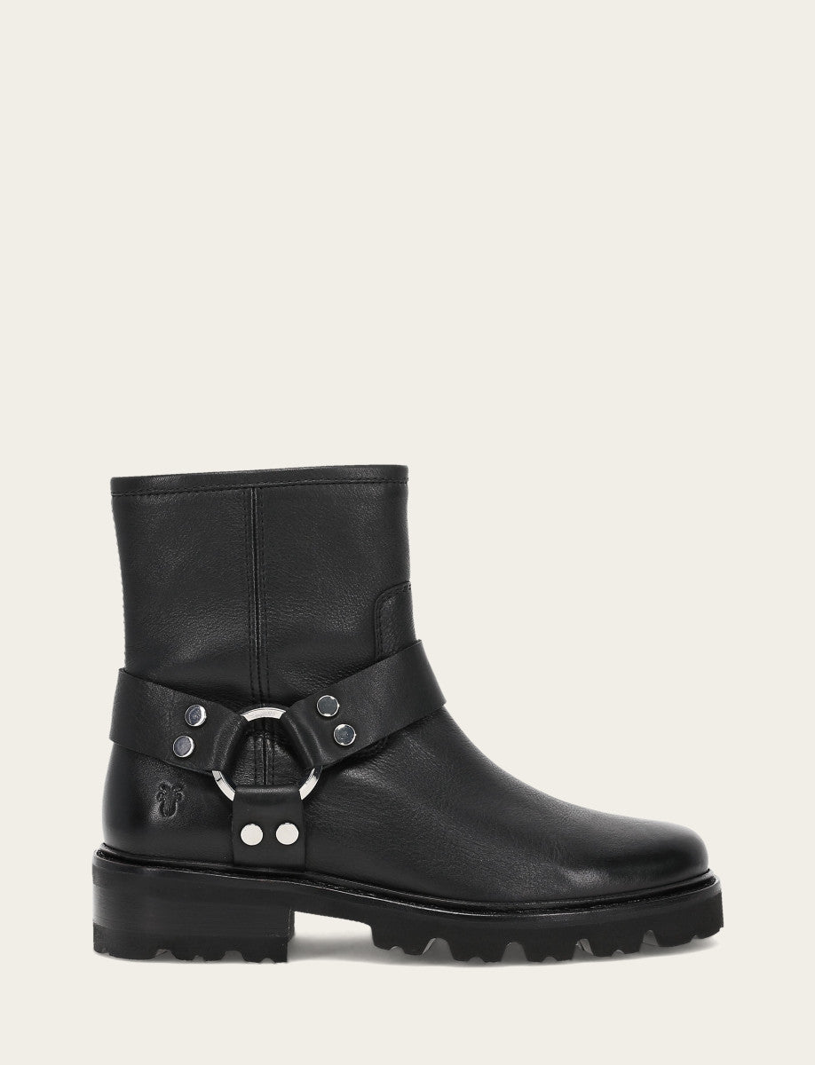 Frye Exclusive - Women's Black Olivia Harness Short Booties