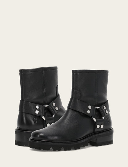 Frye Exclusive - Women's Black Olivia Harness Short Booties