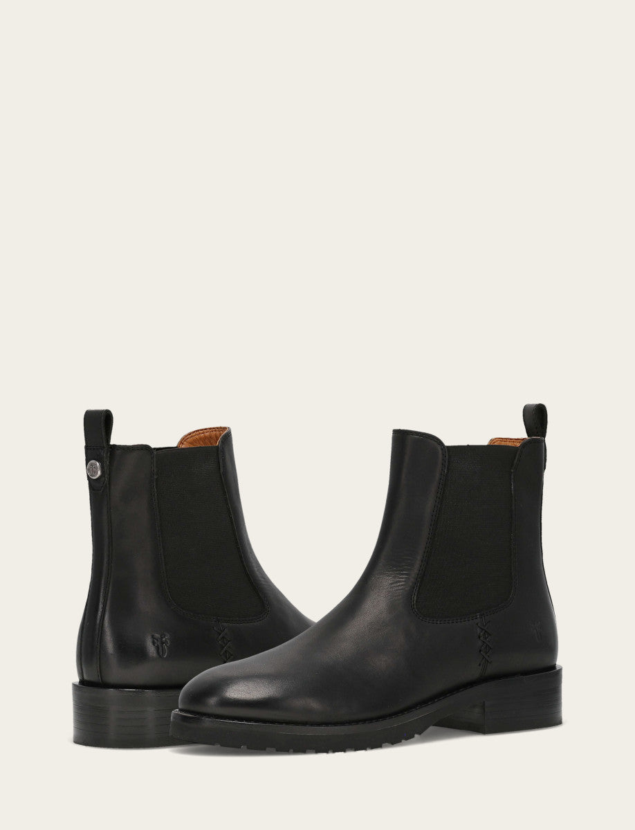 Frye Latest - Women's Black Melissa Lug Chelsea Boot