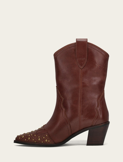 Frye Best Seller - Women's Saddle Sara Wingtip Stud Western Boots