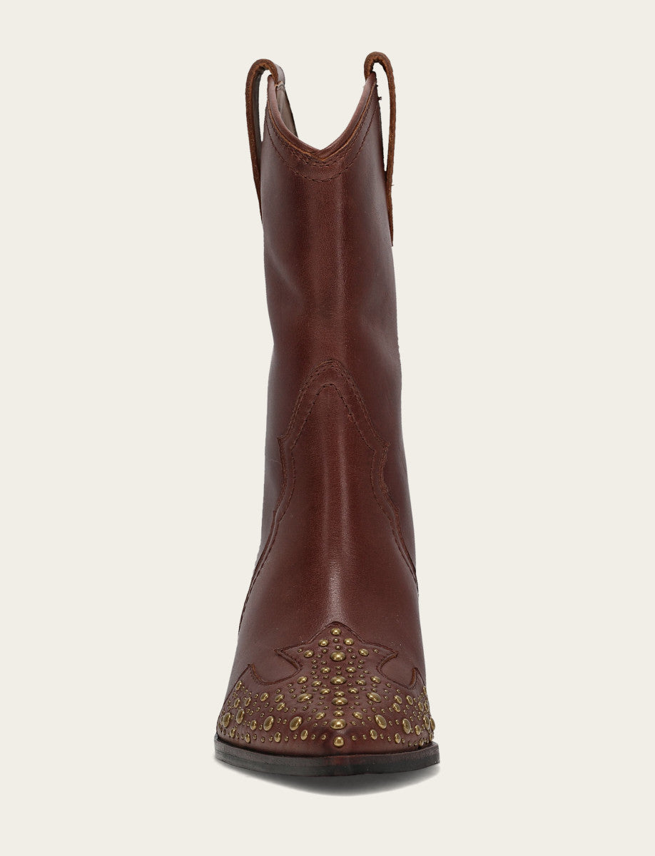 Frye Best Seller - Women's Saddle Sara Wingtip Stud Western Boots