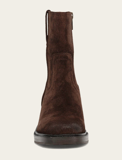 Frye Premium - Women's Chocolate Kate Short Inside Zip Boot