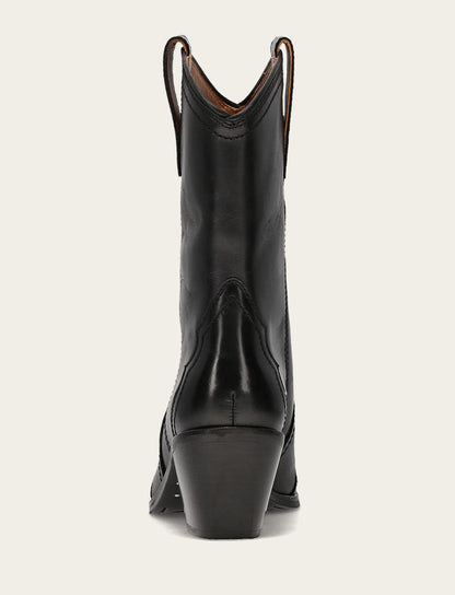 Frye New - Women's Black Sara Wingtip Stud Boot