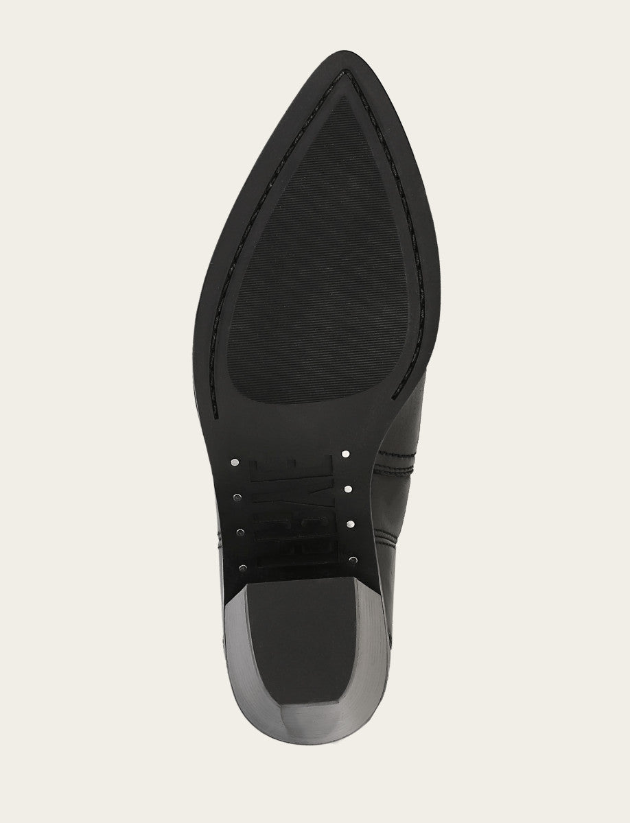 Frye New - Women's Black Sara Wingtip Stud Boot