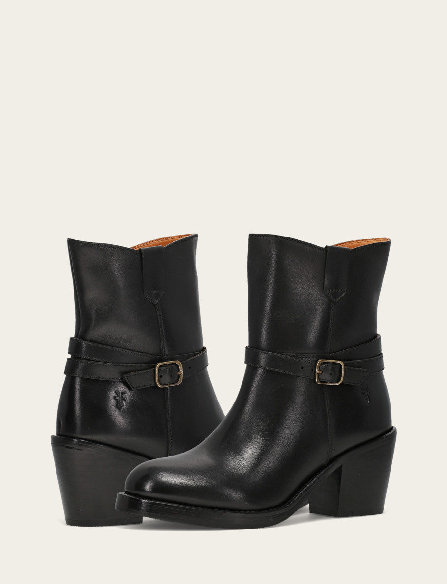 Frye Value - Women's Black Rylee Belted Inside Zip Boot