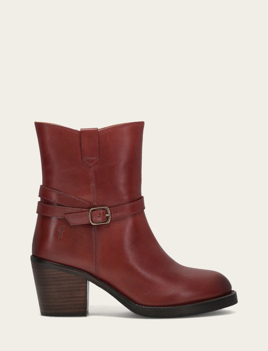 Frye Top Pick - Women's Cranberry Rylee Belted Inside Zip Boot