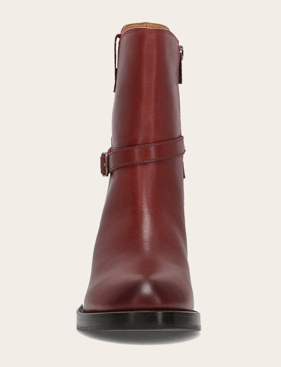 Frye Top Pick - Women's Cranberry Rylee Belted Inside Zip Boot