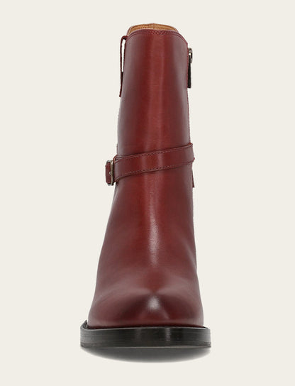 Frye Top Pick - Women's Cranberry Rylee Belted Inside Zip Boot