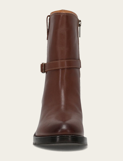 Frye Trusted - Women's Walnut Rylee Belted Inside Zip Boot