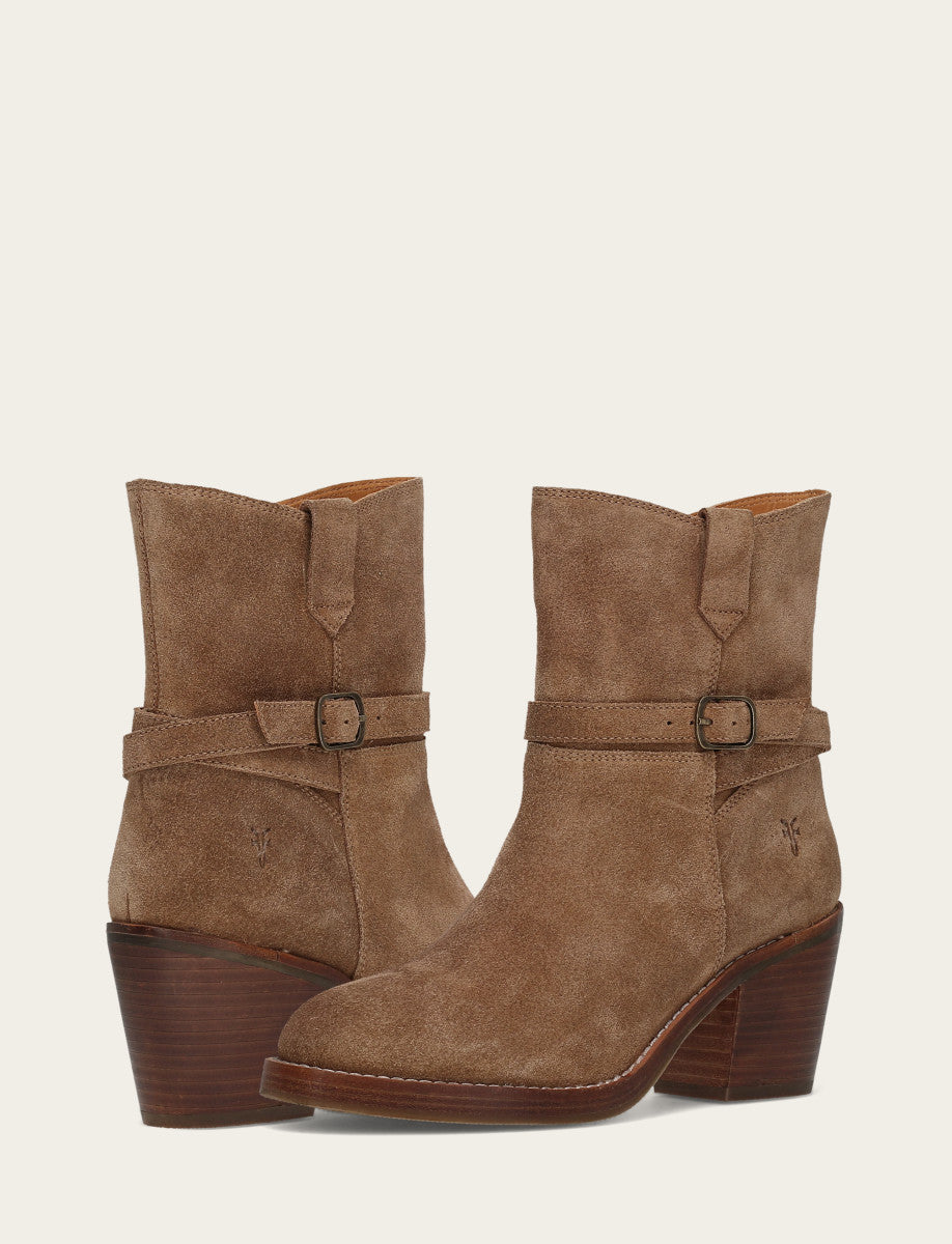 Frye Great Value - Women's Mushroom Rylee Belted Inside Zip Boot
