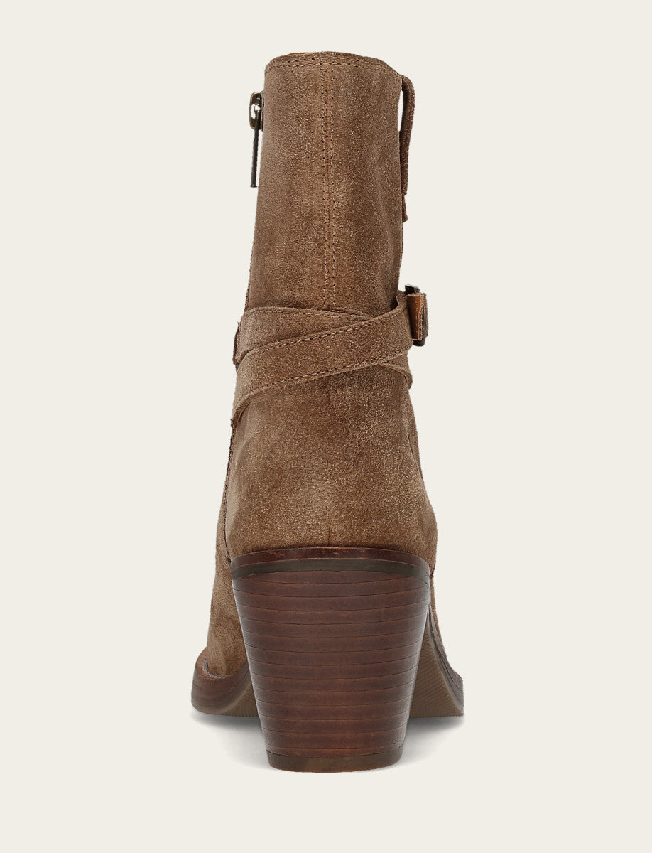 Frye Great Value - Women's Mushroom Rylee Belted Inside Zip Boot
