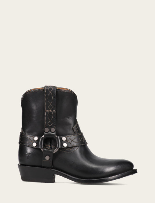 Frye Customer Favorite - Women's Black Billy Short Harness Booties