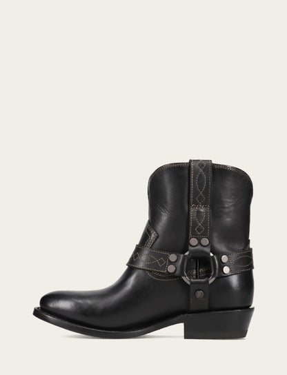 Frye Customer Favorite - Women's Black Billy Short Harness Booties