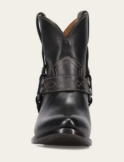 Frye Customer Favorite - Women's Black Billy Short Harness Booties