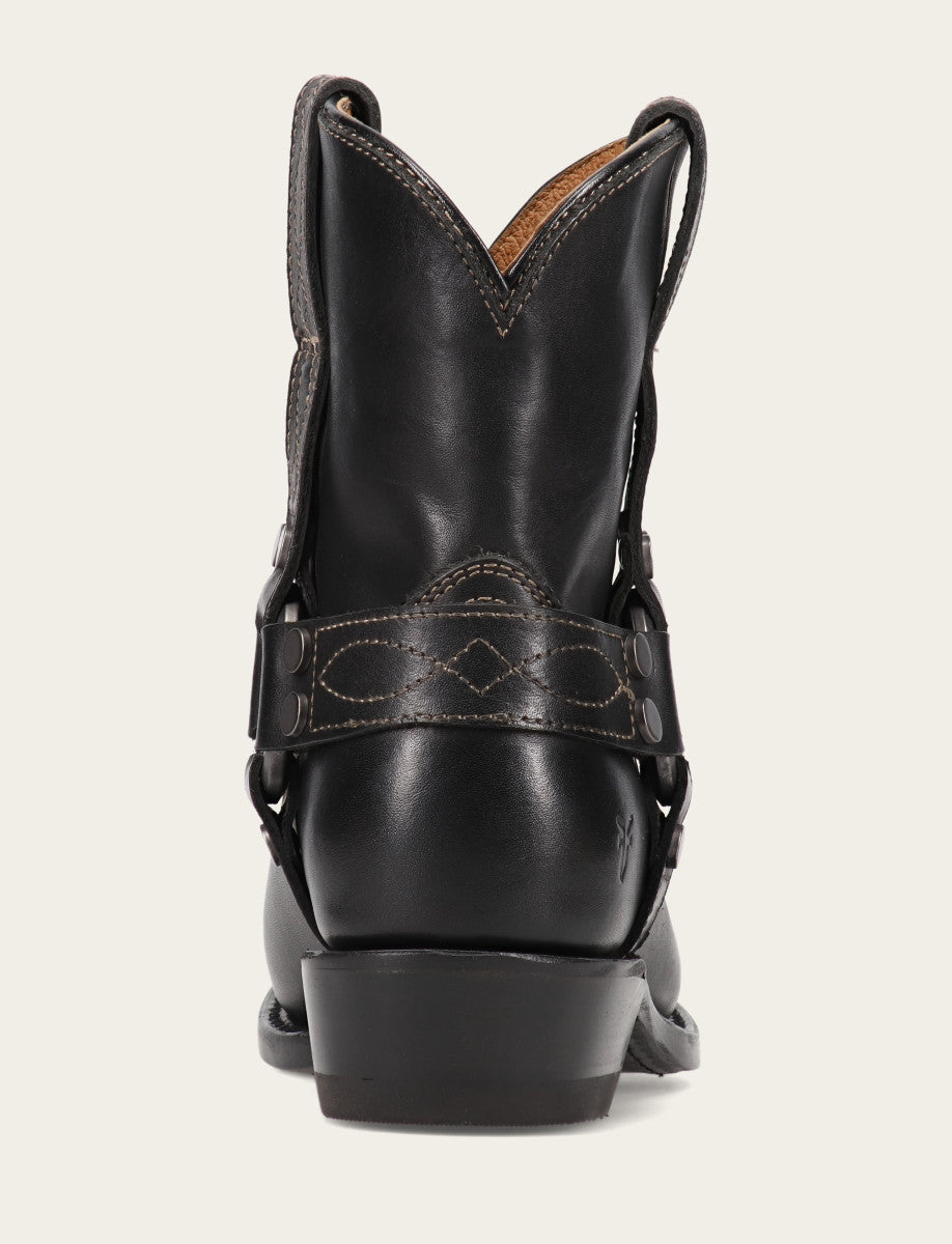 Frye Customer Favorite - Women's Black Billy Short Harness Booties