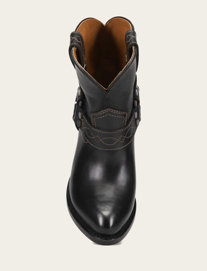 Frye Customer Favorite - Women's Black Billy Short Harness Booties