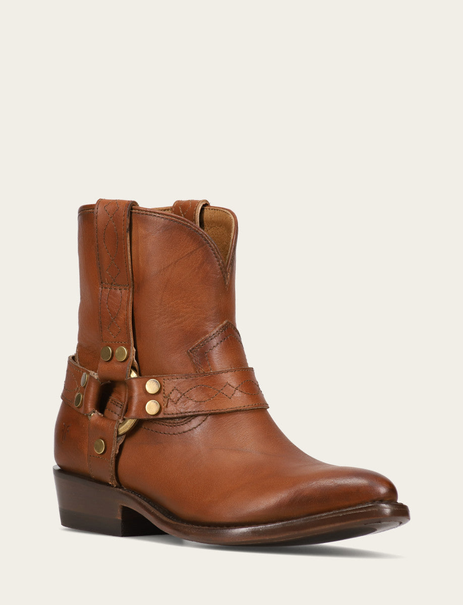 Frye New - Women's Saddle Billy Short Harness Booties