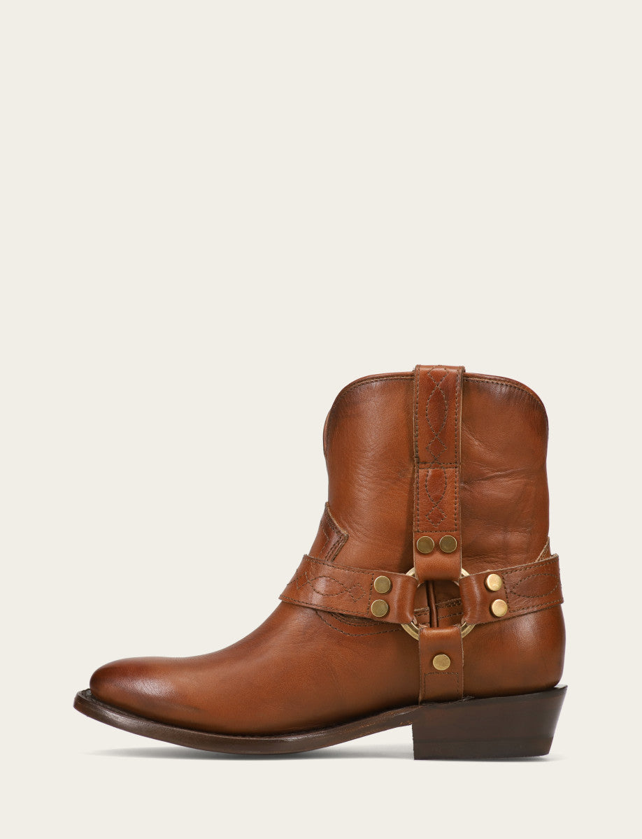 Frye New - Women's Saddle Billy Short Harness Booties