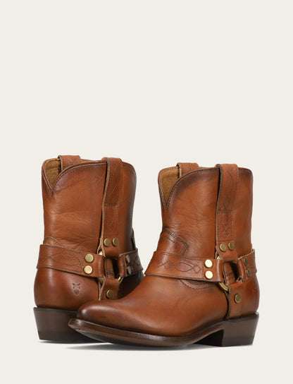 Frye New - Women's Saddle Billy Short Harness Booties