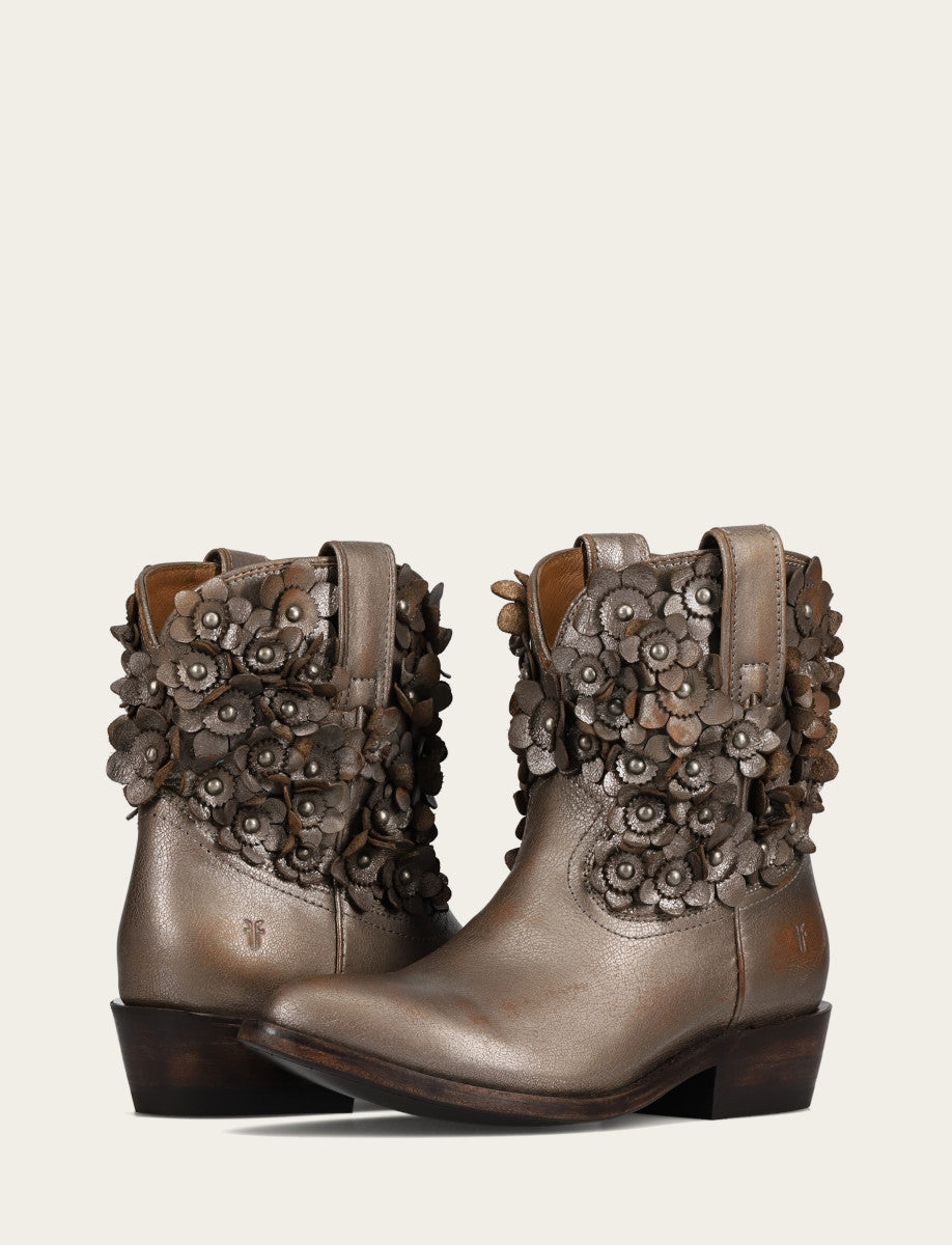 Frye Quality - Women's Metallic Stone Billy Flower Boot