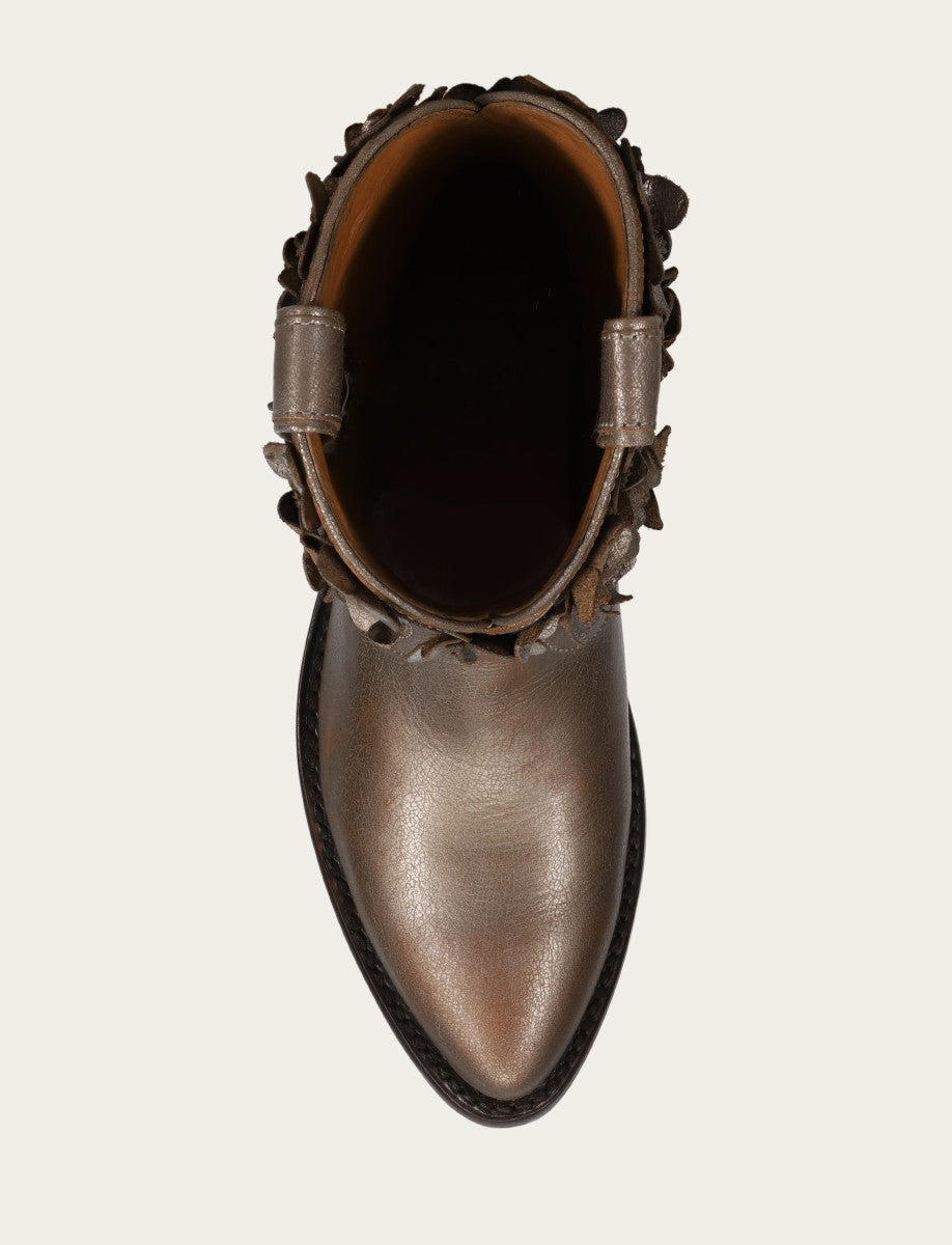Frye Quality - Women's Metallic Stone Billy Flower Boot