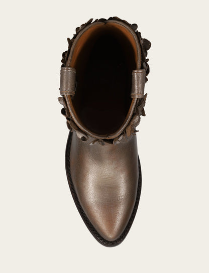 Frye Quality - Women's Metallic Stone Billy Flower Boot