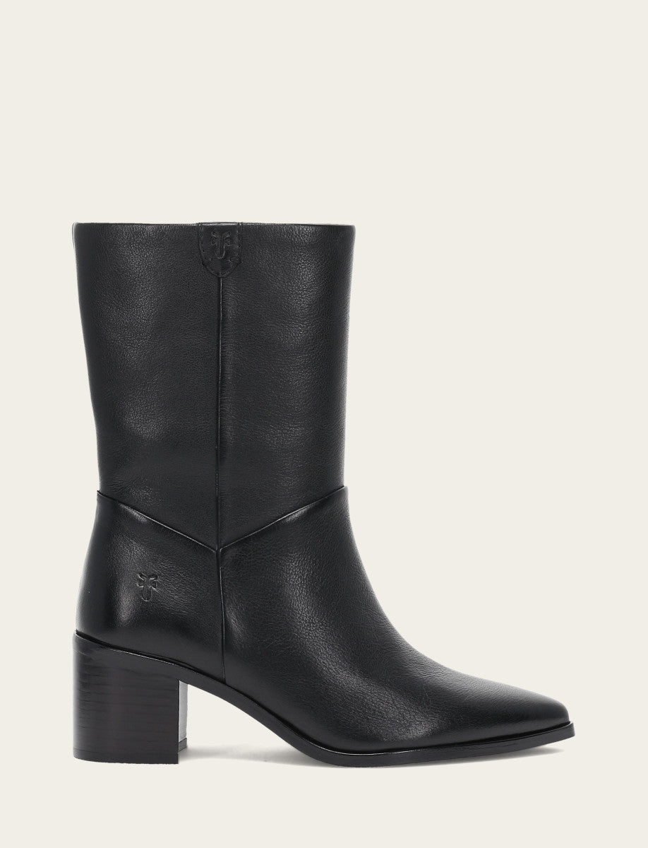 Frye Deals - Women's Black Sadie Softy Mid Booties