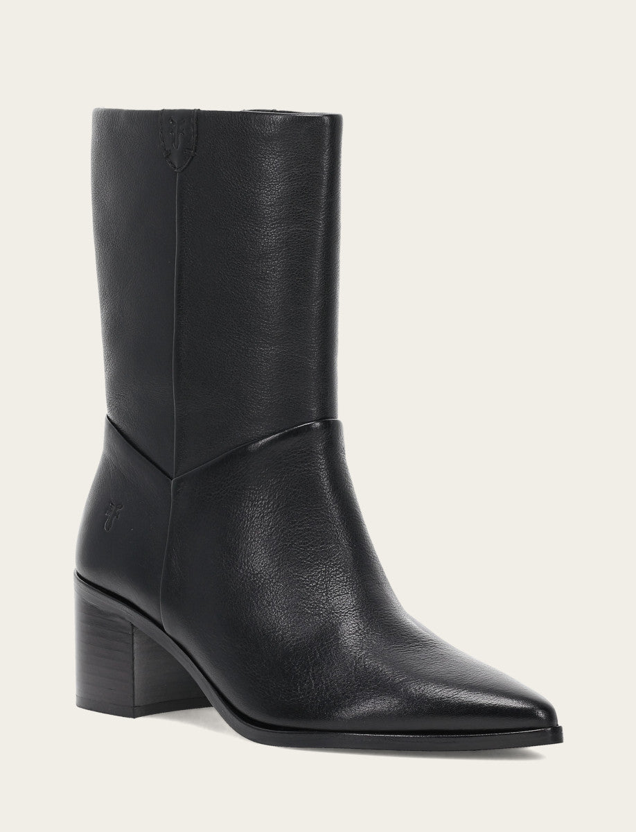 Frye Deals - Women's Black Sadie Softy Mid Booties