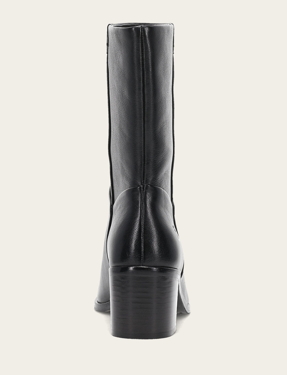 Frye Deals - Women's Black Sadie Softy Mid Booties