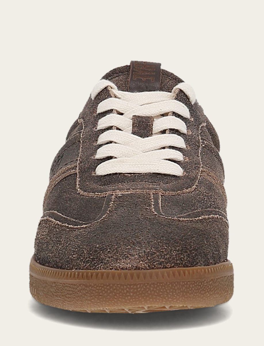 Frye Discount - Women's Dark Truffle Milly Low Lace Shearling Sneaker