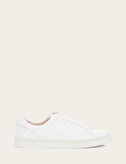 Frye Quality - Women's White Ivy Low Lace Sneakers