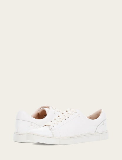 Frye Quality - Women's White Ivy Low Lace Sneakers